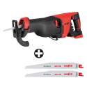Akumulátorová chvostová píla RS 32-18 PURE v L-MAX3 + 2x RSB-MM225 C Multi Material Carbide