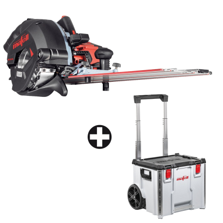 Akumulátorová drážkovacia fréza NFU 50-18 PURE + Transportný kufor Trolley L-BOXX Contractor C476-TB-NFU 50